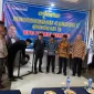 DPC Perhimpunan Peradi Selong saat membuka acara melakukan Muscab I yang berlokasi di Syariah Lombok Hotel. (Istimewa)