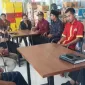 Tim DPMPTSP Kabupaten Lotim saat mengunjungi Alfamart di Sembalun, atas laporan masyarakat setempat. (Ong)