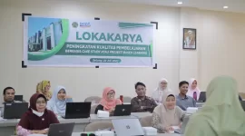 Kegiatan lokakarya peningkatan kualitas pembelajaran berbasis case studi atau project-based learning PK-KM.  (Istimewa) 