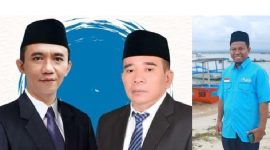 Pasangan bakal calon Bupati dan wakil Bupati Lombok Timur, HM Syamsul Luthfi dan H. Abdul Wahid (Luthfi-Wahid) dan Wakil Ketua DPW Partai Glora NTB, TGH. Gunawan Ruslan.(Foto : www.Lombokini.com)