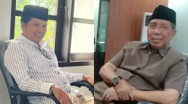 Lalu Hasan Rahman (LHR), kanan dan TGH Hazmi Hamzar, kiri. (foto: www.lombokini.com)