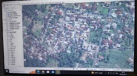 Titik kordinat pelanggan PDAM Lombok Timur sudah disinkronisasi terpantau dalam aplikasi sistem informasi geografis (GIS). (foto: www.lombokini.com)