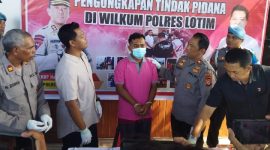 Polres Lombok Timur ungkap sasus KDRT sadis, Suami bunuh istri dengan parang. (sumber:www.lombokini.com)
