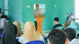 Pj Bupati Lombok Timur, HM Juaini Taofik memberikan sambutan. (foto: lombokini.com/ong)