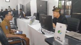 Gerai pelayanan BPJS Ketenagakerjaan di Mal Pelayanan Publik Lombok Timur. (sumber: www,lombokini.com)
