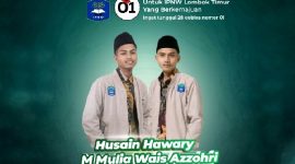 Ketua dan Sekretaris Terpilih Musda PD IPNW Lombok Timur, Ahad 28 Juli 2024 di Gedung Juang, Selong Lombok Timur. (Foto: Lombokini.com).