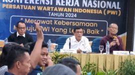 Konkernas PWI yang berlangsung di Hotel Aria Barito, Banjarmasin. (foto: radarbanten.co.id)