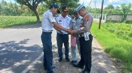 Cegah Laka Lantas, Jasa Raharja NTB Tindaklanjuti Rekomendasi FKLL di kabupaten Lombok Timur. (Foto: Lombokini.com).