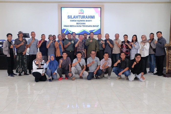 Silaturahmi Korem 162/WB dan Media NTB Kuatkan Kolaborasi Demi Pembangunan Daerah