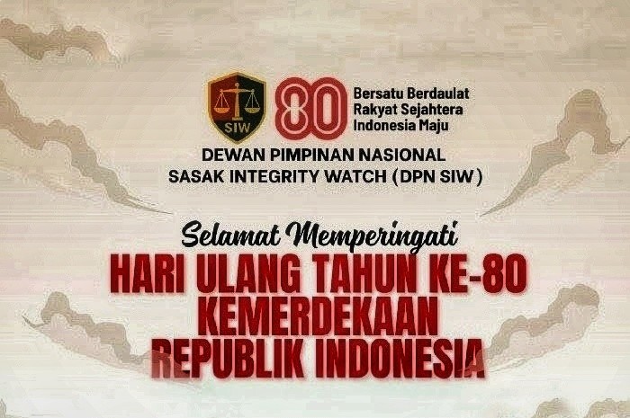 SIW Serukan Jaga Amanah Kemerdekaan dengan Integritas di HUT RI ke- 80 . (Foto: Lombokini.com/Istimewa).