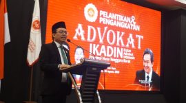 Advokat Baru IKADIN NTB Diminta Jadi Pejuang Hukum dan Penjaga Nilai-nilai Keadilan. (Foto: Lombokini.com/Istimewa).