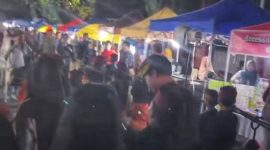 Pelaku UMKM Lotim Pamer Produk di Car Free Night Perdana. (Foto: Lombokini.com).