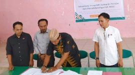 Kolaborasi SMSI, Lombok Post, dan Selaparang TV Bekali Pelajar Literasi Media. (Foto: Lombokini.com).