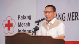 Wabup Lombok Timur Ajak PMI Sinergi Atasi Ancaman Status Universal Health Coverage. (Foto: Lombokini.com/Humas).