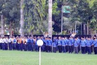 Lombok Timur Gelar Apel Hari Perhubungan Nasional, Tekankan Sinergi OPD. (Foto: Lombokini.com).