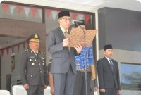 Wabup Lombok Timur Edwin Hadiwijya Pimpin Upacara Sumpah Pemuda, Selasa 28 Oktober 2025 di Halaman Kantor Bupati Lombok Timur, Tekankan Peran Strategis Generasi Muda. (Foto: Lombokini.com).