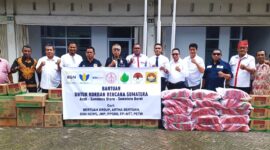 Bertuah Group Tanggap Bencana, Salurkan Bantuan ke Aceh, Sumut, dan Sumbar. (Foto: Lombokini.com/Dok. Pribadi).