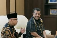 Ketua Satgas Korsupgah Wilayah V KPK, Dian Patria, saat menghadiri rapat koordinasi di kantor Bupati, Senin 8 Desember 2025. (Foto: Lombokini.com).