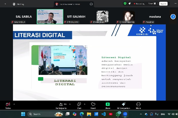HMPS Informatika Universitas Hamzanwadi dan Kementerian Komdigi Gelar Webinar Literasi Digital untuk 106 Peserta, Ahad 30 November 2025. (Foto: Lombokini.com).