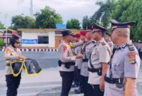 Pimpin Sertijab Pejabat Utama, Kapolres Lombok Timur Targetkan Peningkatan Layanan. (Foto: Lombokni.com).
