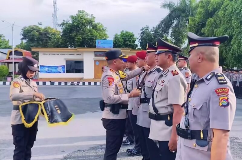 Pimpin Sertijab Pejabat Utama, Kapolres Lombok Timur Targetkan Peningkatan Layanan. (Foto: Lombokni.com).