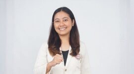 Ni Putu Virgi Eka Ayu Rasta deklarasikan diri sebagai calon Ketua Umum PP KMHDI, sampaikan komitmen 'Dari NTB untuk KMHDI'. (Foto: Lombokinicom/Dok. Pribadi).