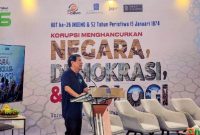 Hariman Siregar Peringatkan Ancaman Ulang Demokrasi dalam Peringatan Malari dan HUT INDemo. (Foto: Lombokini.com).
