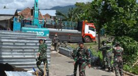 Pemkab Lombk Timur dan Kodam IX/Udayana Pasang Jembatan Bailey Pulihkan Akses di Suela. (Foto: 