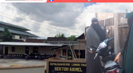 Penyidik Polsek Aikmel-Polres Lombok Timur Tetapkan F alias MS Tersangka Penganiayaan di Bagik Nyaka Santri. (Foto: Lombokini.com).