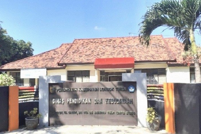 Kantor Dinas Pendidikan dan Kebudayaan Lombok Timur. (Foto: Lombokini.com).