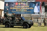 TNI dan Pemkab Lombok Timur membuka TMMD Ke-128 di Lapangan Umum Suralaga, Kecamatan Suralaga, Kabupaten Lombok Timur, Rabu 22 April 2026. (Foto: Lombokini.com).