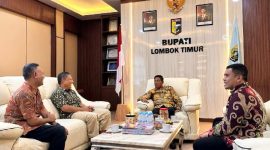 Jajaran PT Jamkrida NTB Syariah bersilaturahmi dengan Bupati Lombok Timur, Kamis (30/4/2026). (Foto: Lombokini.com/Humas Pemkab Lotim).