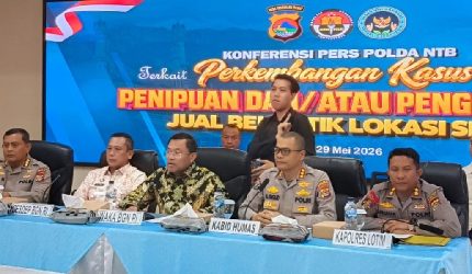 Dalam konferensi pers di ruang Rupatama Polda NTB pada Jumat 29 Mei 2026, Wakil Kepala BGN Irjen Pol Sony Sonjaya membeberkan bahwa pelaku memanfaatkan program nasional tersebut untuk mengelabui investor lokal.