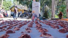 Relawan Masjid Nusantara dan Sharing Happiness mengamanahkan Yayasan Cahaya Untuk Negeri (CUN) serta melibatkan Pemkab Lombok Timur untuk menyalurkan lebih dari 4.000 paket daging kurban kepada warga prasejahtera di pelosok Lombok Timur saat Iduladha 1447 H/2026 M. (Foto: Lombokini.com).

