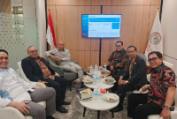 Pengurus Pusat SMSI beraudiensi dengan DPP ABPEDNAS di Kantor Pusat ABPEDNAS, Jakarta Selatan, Selasa 20 Mei 2026. (Foto: Lombokini.com/Istimewa).