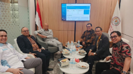 Pengurus Pusat SMSI beraudiensi dengan DPP ABPEDNAS di Kantor Pusat ABPEDNAS, Jakarta Selatan, Selasa 20 Mei 2026. (Foto: Lombokini.com/Istimewa).