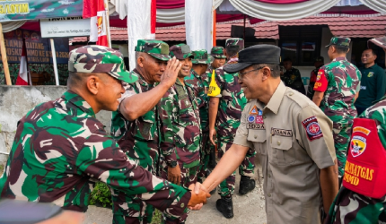TMMD ke 128 di Desa Paok Lombok, Kecamatan Suralaga, Lombok Timur.