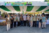 Dinas Pertanian dan Ketahanan Pangan Provinsi NTB Menggelar Gerakan Pasar Murah (GPM) di Desa Taman Ayu, Kecamatan Gerung, Kabupaten Lombok Barat, Jumat 5 Juni 2026. (Foto: Lombokini.com).