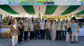 Dinas Pertanian dan Ketahanan Pangan Provinsi NTB Menggelar Gerakan Pasar Murah (GPM) di Desa Taman Ayu, Kecamatan Gerung, Kabupaten Lombok Barat, Jumat 5 Juni 2026. (Foto: Lombokini.com).