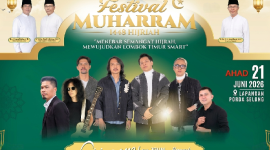 GIGI, Bams, John Paul Ivan dan Bapackguru Siap Hibur Ribuan Penonton di Puncak Festival Muharram Lombok Timur, Ahad 21 Juni 2026 di Lapangan Porda Selong. (Foto: Lombokini.com/Istimewa).