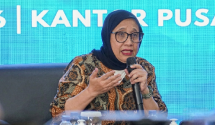 Kepala BGN Nanik S. Deyang memberikan konferensi pers di Kantor Pusat BGN, Kamis 4 Juni 2026.