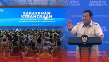 Presiden RI Prabowo Subianto membuka Saresehan Kebangsaan di JCC Senayan, Jakarta, Jumat, 26 Juni 2026. (Foto: Lombokini.com/Tamrin).