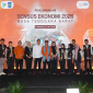Gubernur NTB Lalu Muhamad Iqbal dan Wakil Kepala BPS RI Sonny Harry meresmikan pencanangan Sensus Ekonomi 2026 di Gedung Youth Center Mataram, Jumat 19 Juni 2026. (Foto: Lombokini.com).