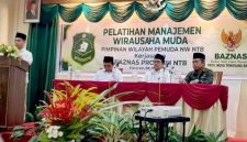 PW Pemuda NW bersama Baznas NTB menggelar Pelatihan Wirausaha di Mataram, Rabu 8 Juli 2026, untuk mendorong pemuda menciptakan lapangan kerja. (Foto: Lombokini.com).