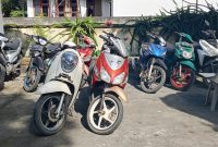 9 motor yang diduga hasil curas (doc. Humas polres)