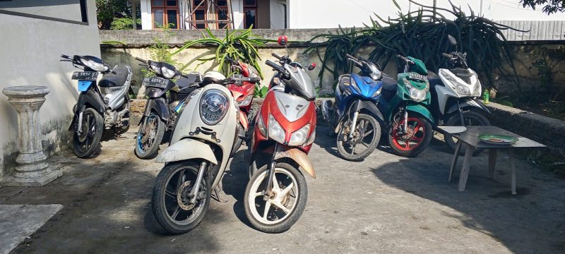 9 motor yang diduga hasil curas (doc. Humas polres)