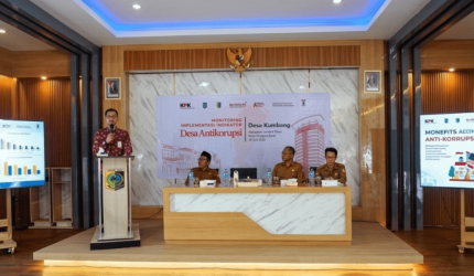 Monitoring KPK RI di Desa Kumbang, kecamatan Masbagik, Lombok Timur.