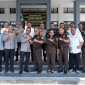Kapolda NTB dan Kajati NTB beserta jajaran berfoto bersama usai pertemuan di Kantor Kejati NTB, Selasa 14 Juli 2026. Keduanya sepakat memperkuat sinergi penegakan hukum profesional dan berintegritas. (Foto: Lombokini.com/Asman).