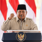 Presiden Republik Indonesia Prabowo Subianto menyampaikan pidato pada peresmian Bendungan Meninting di Lombok Barat, Nusa Tenggara Barat, Jumat 10 Juli 2026. (Foto: Lombokini.com/Asman).
