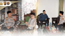 Kapolres Lombok Timur yang baru, AKBP Ariakta Gagah Nugraha, S.I.K., M.H., bersilaturahmi ke Pengurus Besar Nahdlatul Wathan (PBNW) dan PB Nahdlatul Wathan Diniyah Islamiyah (NWDI), Kamis 16 Juli 2026. (Foto: Lombokini.com/Istimewa)